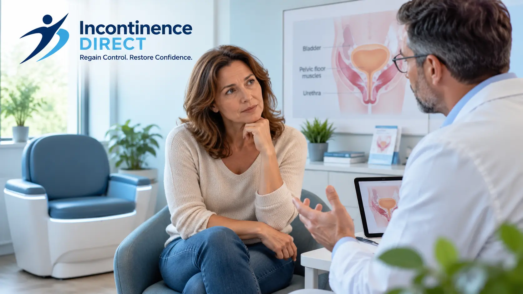 Pelvic Health Consultation in a Modern Clinic incontinence direct Middlesbrough